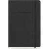 Ημερολόγιο ημερήσιο The Writing Fields Softline 2000 17x24cm 2024 με λάστιχο soft εξώφυλλο με υφή δέρματος μαύρο